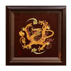 中国四大名绣粤绣汉代龙凤刺绣-媲美湘绣蜀绣苏绣 纯手工潮绣作品