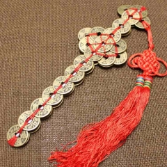 鑫吉祥 开光金钱剑挂件 古钱助神威镇宅招财 趋邪气旺横财偏门财