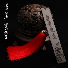 创意礼品中国风复古流苏书签黑檀木质古风书签古典